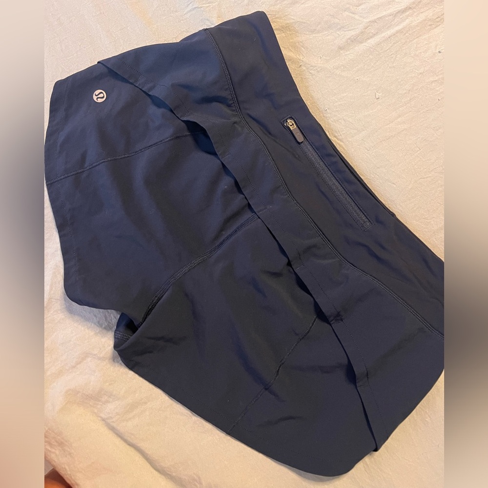 Lululemon Navy Speed Up Low-Rise Lined Short 2”